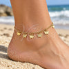 Oro Laminado Charm Anklet , Gold Filled Style Butterfly Design, Polished, Golden Finish, 03.63.2210.10 (04 MM Thickness, 10 Inches Length)