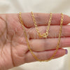 Oro Laminado Basic Necklace, Gold Filled Style Mariner Design, Polished, Golden Finish, 04.58.0012.18 (0.60 Gauge, 03 MM Thickness, 18 Inches Length)