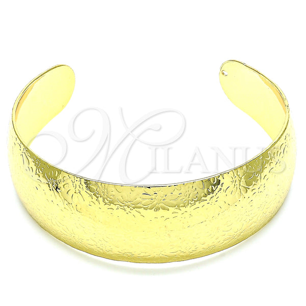 Gold Filled Jewelry — Individual Bangle Flower Design Polished 07. 25 MM — main product view — SKU 141192 | Oro Laminado joyería — Individual Bangle flor diseño pulido 07. 25 MM — SKU 141192