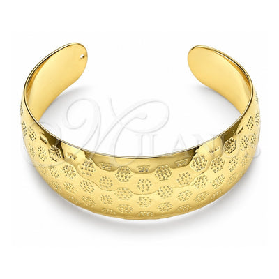Oro Laminado Individual Bangle, Gold Filled Style Polished, Golden Finish, 07.101.0024 (25 MM Thickness, One size fits all)