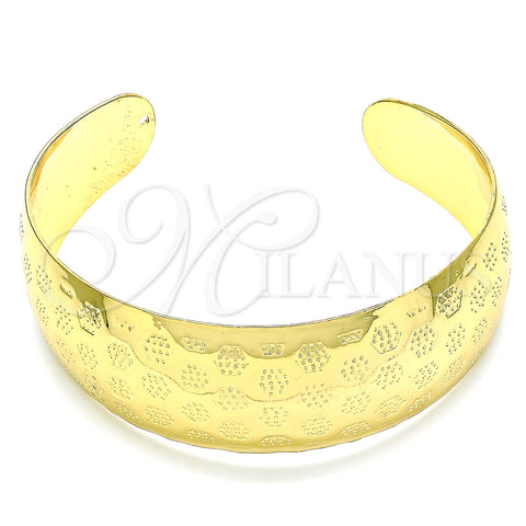 Oro Laminado Individual Bangle, Gold Filled Style Polished, Golden Finish, 07.101.0024 (25 MM Thickness, One size fits all)