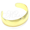 Oro Laminado Individual Bangle, Gold Filled Style Diamond Cutting Finish, Golden Finish, 07.101.0026 (25 MM Thickness, One size fits all)
