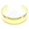 Oro Laminado Individual Bangle, Gold Filled Style Diamond Cutting Finish, Golden Finish, 07.101.0026 (25 MM Thickness, One size fits all)