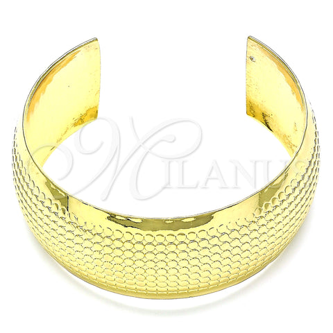 Oro Laminado Individual Bangle, Gold Filled Style Polished, Golden Finish, 07.101.0027 (25 MM Thickness, One size fits all)