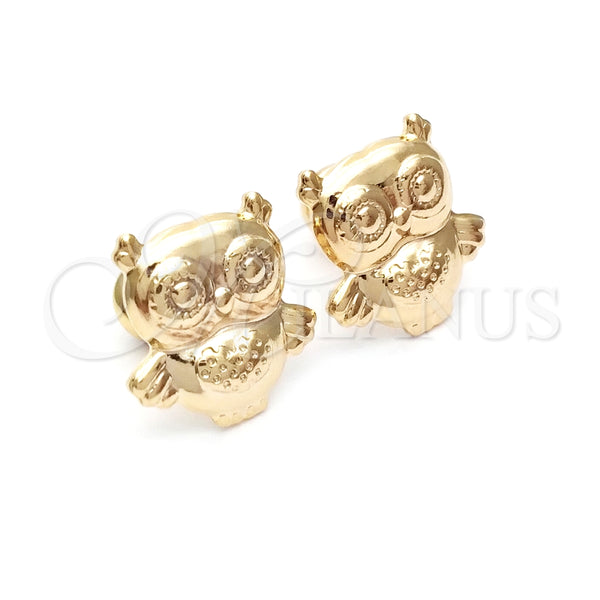 Gold Filled Ring — Stud Earring Owl Design Turquoise Polished 02.58. — alternate product view — SKU 141218 | Oro Laminado anillo — Stud Earring Owl diseño Turquoise pulido 02.58. — SKU 141218