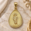 Oro Laminado Religious Pendant, Gold Filled Style San Judas Design, Polished, Golden Finish, 05.213.0099