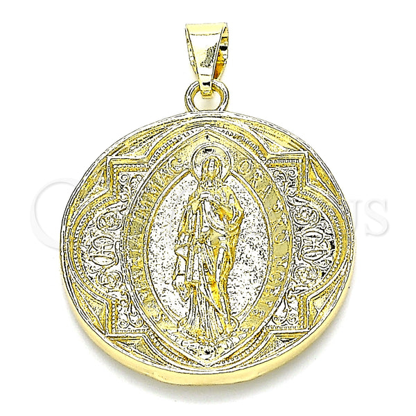 Gold Filled Pendant — Religious Pendant Guadalupe Design Polished 05. — main product view — SKU 141267 | Oro Laminado dije — Religious Pendant Guadalupe diseño pulido 05. — SKU 141267