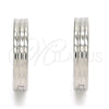 Stainless Steel Huggie Hoop, Polished, Steel Finish, 02.230.0052.20