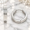 Stainless Steel Huggie Hoop, Polished, Steel Finish, 02.230.0052.20
