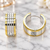 Stainless Steel Huggie Hoop, Polished, Two Tone, 02.230.0001.3.20