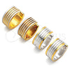 Stainless Steel Huggie Hoop, Polished, Two Tone, 02.230.0001.3.20