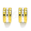 Stainless Steel Huggie Hoop, Polished, Two Tone, 02.230.0056.15