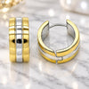 Stainless Steel Huggie Hoop, Polished, Two Tone, 02.230.0057.20