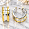 Stainless Steel Huggie Hoop, Polished, Two Tone, 02.230.0034.1.20