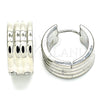 Stainless Steel Huggie Hoop, Polished, Steel Finish, 02.230.0034.2.20