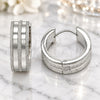 Stainless Steel Huggie Hoop, Matte Finish, Steel Finish, 02.230.0058.20