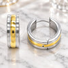 Stainless Steel Huggie Hoop, Polished, Two Tone, 02.230.0061.20