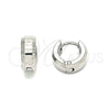 Stainless Steel Huggie Hoop, Polished, Steel Finish, 02.255.0005.10
