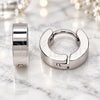 Stainless Steel Huggie Hoop, Polished, Steel Finish, 02.255.0007.10