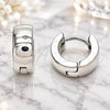 Stainless Steel Huggie Hoop, Polished, Steel Finish, 02.255.0008.10