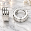 Stainless Steel Huggie Hoop, Polished, Steel Finish, 02.255.0009.10