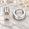 Stainless Steel Huggie Hoop, Polished, Steel Finish, 02.255.0010.10