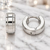 Stainless Steel Huggie Hoop, Polished, Steel Finish, 02.255.0011.10