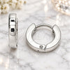 Stainless Steel Huggie Hoop, Polished, Steel Finish, 02.255.0012.10
