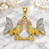 Oro Laminado Fancy Pendant, Gold Filled Style Polished, Tricolor, 05.351.0166