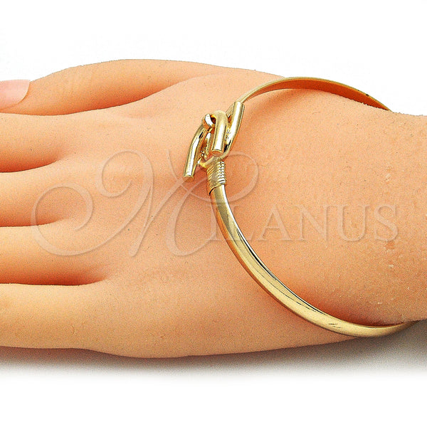 Gold Filled Jewelry — Individual Bangle Horseshoe Design Polished 07. 05 MM — alternate product view — SKU 141556 | Oro Laminado joyería — Individual Bangle Horseshoe diseño pulido 07. 05 MM — SKU 141556