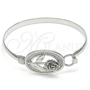 Gold Filled Jewelry — Individual Bangle Flower Design Polished 07. 05 MM — main product view — SKU 141571 | Oro Laminado joyería — Individual Bangle flor diseño pulido 07. 05 MM — SKU 141571