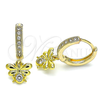 Gold Filled Gold-Filled Bee Hoop Earrings 02.368.0005.15 for wholesale, main product view