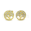 Gold Filled Ring — Stud Earring Tree Design Polished 02. — alternate product view — SKU 141627 | Oro Laminado anillo — Stud Earring Tree diseño pulido 02. — SKU 141627