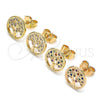 Gold Filled Ring — Stud Earring Tree Design Polished 02. — alternate product view — SKU 141627 | Oro Laminado anillo — Stud Earring Tree diseño pulido 02. — SKU 141627