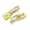 Oro Laminado Huggie Hoop, Gold Filled Style Lock Design, Polished, Golden Finish, 02.368.0028.10