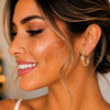 Gold Filled Ring — Stud Earring Judaica and Hand of God Design — alternate product view — SKU 141731 | Oro Laminado anillo — Stud Earring Judaica and Hand of God diseño — SKU 141731