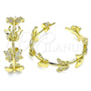 Gold Filled Ring — Stud Earring Butterfly Design with White Micro Pave — alternate product view — SKU 141733 | Oro Laminado anillo — Stud Earring Butterfly diseño with blanco Micro Pave — SKU 141733
