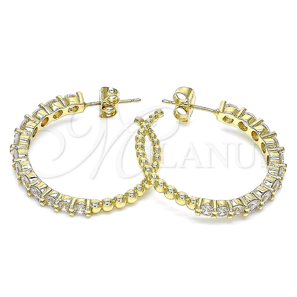 Gold Filled Ring — Stud Earring with White Cubic Zirconia Polished 02. — alternate product view — SKU 141740 | Oro Laminado anillo — Stud Earring with blanco Cubic Zirconia pulido 02. — SKU 141740