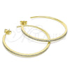 Gold Filled Ring — Stud Earring with White Micro Pave Polished 02. — alternate product view — SKU 141741 | Oro Laminado anillo — Stud Earring with blanco Micro Pave pulido 02. — SKU 141741