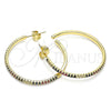 Gold Filled Ring — Stud Earring with Multicolor Micro Pave Polished 02. — main product view — SKU 141742 | Oro Laminado anillo — Stud Earring with Multicolor Micro Pave pulido 02. — SKU 141742