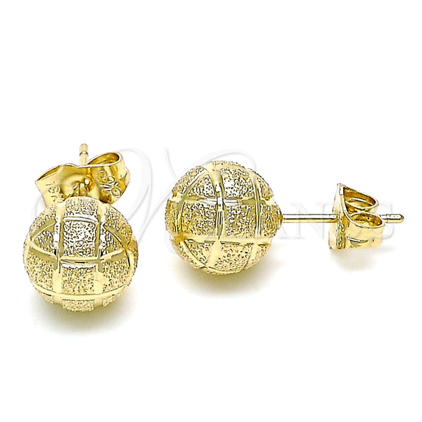 Aretes de Oro Laminado 02.100.0108 por Mayoreo, vista principal del producto