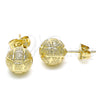 Gold Filled Ring — Stud Earring Matte 02. — alternate product view — SKU 141780 | Oro Laminado anillo — Stud Earring Matte 02. — SKU 141780