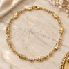 Oro Laminado Stud Earring, Gold Filled Style Matte Finish, Golden Finish, 02.100.0112
