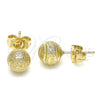 Gold Filled Ring — Stud Earring Matte 02. — alternate product view — SKU 141788 | Oro Laminado anillo — Stud Earring Matte 02. — SKU 141788