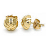Oro Laminado Stud Earring, Gold Filled Style Polished, Golden Finish, 02.100.0116