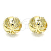 Oro Laminado Stud Earring, Gold Filled Style Polished, Golden Finish, 02.100.0116.1