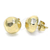 Gold Filled Ring — Stud Earring Polished 02. — alternate product view — SKU 141794 | Oro Laminado anillo — Stud Earring pulido 02. — SKU 141794