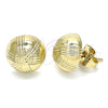 Gold Filled Ring — Stud Earring Diamond Cutting 02. — alternate product view — SKU 141796 | Oro Laminado anillo — Stud Earring Diamond Cutting 02. — SKU 141796