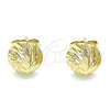 Gold Filled Ring — Stud Earring Diamond Cutting 02. — alternate product view — SKU 141800 | Oro Laminado anillo — Stud Earring Diamond Cutting 02. — SKU 141800
