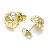 Gold Filled Ring — Stud Earring Diamond Cutting 02. — alternate product view — SKU 141801 | Oro Laminado anillo — Stud Earring Diamond Cutting 02. — SKU 141801